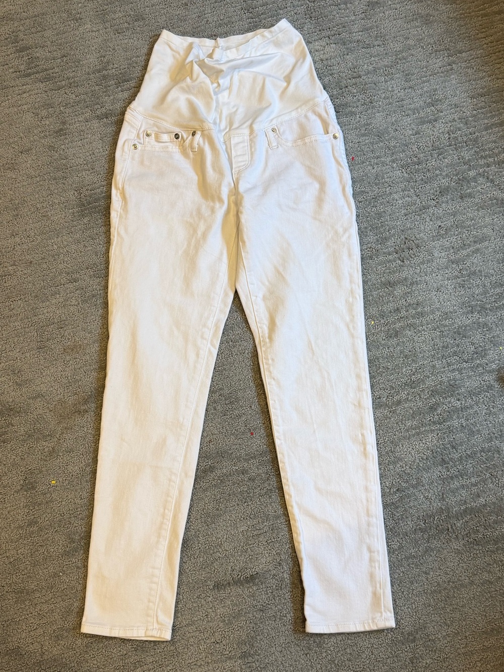Gap White True Skinny Maternity Jeans Denim  Sz 2